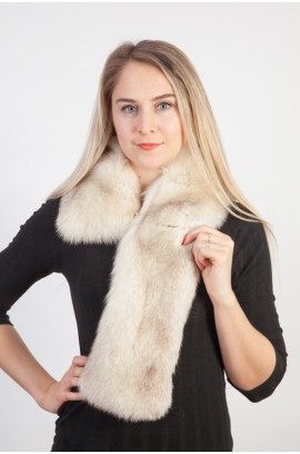 Greenland fox fur scarf-collar